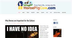 Desktop Screenshot of horsepigcow.com